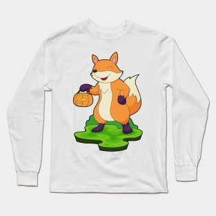 Fox Halloween Pumpkin Long Sleeve T-Shirt